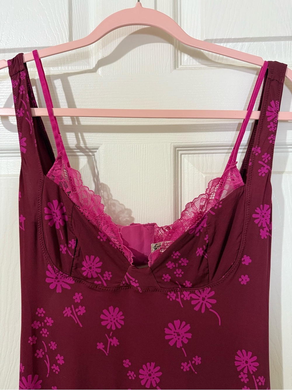 Free People x REVOLVE Party Crasher Midi Slip in Plum Combo Medium - Picture 5 of 9